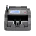 Top view of Universal AL-6300C Money Counting Machine with blue digital display and control panel buttons.