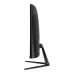 Nitro ED270 X0 side profile showing curved panel depth, ultra-slim body and sturdy angular stand support design