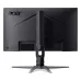 Rear view of Acer Predator XB253Q F3 monitor showing matte black finish, angular stand, and cable management slot.