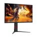 AOC 25G4K vertical orientation showcasing pivot mode, crisp display and sleek modern gaming monitor design.
