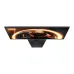 AOC 27G50Z top-down angle highlighting flat display panel, sleek edges and balanced ergonomic stand structure.