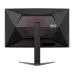 AOC C27G4H2 gaming monitor rear with V-shaped stand, matte black finish, and red circular mount accent.