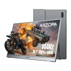 Arzopa Z1FC 16.1" 144Hz FHD IPS Portable Gaming Monitor with Sleeve Bag
