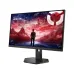 Angled front view of Lenovo Legion 27Q-10 Monitor showing immersive red and purple landscape visuals on screen.