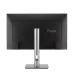 Rear view of ASUS ProArt Display PA278CGRV Monitor with textured back panel and silver stand.