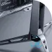 Close-up of ASUS ROG Swift OLED PG27AQWP-W Monitor stand with angular metallic legs and illuminated accents.