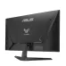 Rear angled view of Asus TUF Gaming VG27AQE5A Monitor with matte black finish, ASUS logo, and TUF emblem.