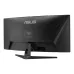 Rear view of ASUS TUF Gaming VG34WQ5A curved monitor showing rear panel design, stand, and multiple connectivity ports