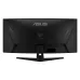 Back full view of ASUS TUF Gaming VG34WQ5A monitor showing textured rear design, central mount, and port layout.
