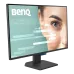 BenQ GW2790C monitor front angled view with slim bezels, eye-care display, and ergonomic stand design on black background