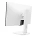 Rear angled view of BenQ monitor with textured back panel, adjustable stand and connectivity ports section