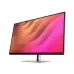 Front view of HP E32k G5 Monitor with slim bezel and vivid abstract gradient display in orange, pink, and red.