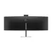 Rear view of HP Series 5 Pro 549pm Curved Monitor with matte black finish, HP logo, and multiple connectivity ports.