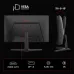 Back and side view of KOORUI 27E6QCA Monitor highlighting tilt adjustment, VESA mount, and connectivity ports.