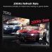 Side-by-side KOORUI G2721P Monitor display comparison highlighting smooth 200Hz refresh rate versus 75Hz blur.
