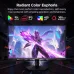 Front view of KOORUI G2721P Monitor showcasing vivid IPS panel colors with HDR and high brightness.