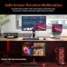 Desk setup viewpoint of the KOORUI S2721PM Gaming Monitor demonstrating its multitasking split-screen capability.