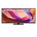 LG 34U650A-B UltraWide WQHD Curved Monitor with colorful abstract display and thin bezel design