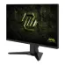 MSI MAG 255F X24 gaming monitor angled view with thin bezel, sturdy stand, and MSI Arsenal Gaming branding