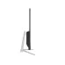 Angled back view of PC Power PCGMX27Q120B gaming monitor with clean design, slim body and stylish stand setup