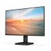 Front-facing view of the Philips 24E1N1200A Monitor displaying a vibrant beach sunset scene, emphasizing its crisp screen quality and slim bezel design.