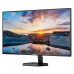 Angled front view of the Philips 32E1N3500 Monitor, showcasing a vibrant sunset image on the display.