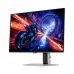 Front view of Samsung Odyssey OLED G6 G60SF Monitor displaying vivid futuristic motorcycle racing scene.