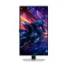 Vertical orientation of Samsung Odyssey OLED G6 G60SF Monitor displaying neon-lit motorcycle cityscape scene.