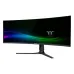 Front view of Thermaltake TPM-O49CDQ ultrawide curved display with vibrant screen and minimal bezels