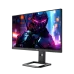 Front angled view of TITAN ARMY P2710S Monitor showing high-resolution display with futuristic character graphics.