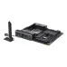 ASUS Pro WS TRX50‑SAGE WIFI motherboard with external WiFi antenna, PCIe slots, DDR5 slots, and heatsinks