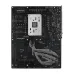 Rear side of Asus ROG STRIX X870E-H motherboard with circuit layout, backplate and detailed PCB design