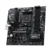 Side angled view of MSI B550M GAMING PLUS WIFI6E Motherboard highlighting CPU socket, RAM slots, and gaming design.