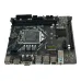 XENTHRA XN-H81M-VH motherboard with LGA1150 socket, dual DDR3 slots, PCIe slot, and rear I/O ports, angled view