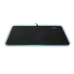 Top view of the Meetion MT-P010 RGB Anti Slip Gaming Mouse Pad showing smooth black surface with glowing RGB edge lighting.