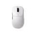 Top-down shot of white AJAZZ AJ179P Mouse with minimalist layout and dual side buttons for productivity or gaming.