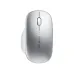 Silver inphic wireless mouse with scroll wheel and minimalist design, viewed from above