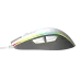 Side profile view of Meetion MT-GM230 Gaming Mouse highlighting slim ergonomic curve with glowing RGB lighting detail.
