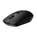 Perspective view of black Rapoo B30 wireless mouse showing top buttons and scroll wheel.