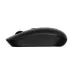 Side profile view of black Rapoo B30 wireless mouse highlighting ergonomic curved body.