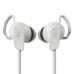 A close-up view of the black Edifier W280NB Pro earbuds, showing the ear hooks and textured surface.