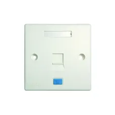 Dintek 1303-12011CH 1-Port Wall Plate with Shutter