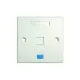 Dintek 1303-12011CH 1-Port Wall Plate with Shutter