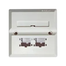 R&M R199514 Dual Port Faceplate