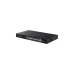 Tenda TEG1128P 24-Port Gigabit PoE 2SFP Unmanaged Ethernet Switch with Black Metal Housing and Front-Facing Network Ports