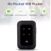 Front view of the Jio MF680s SIM Supported 4G LTE Mobile Wi-Fi Pocket Router displayed upright with icons above it.