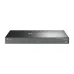 Front view of TP-Link VIGI NVR4064H NVR with dual USB ports, status LEDs, ventilation holes, and HDMI marking.