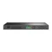 Rear panel of TP-Link VIGI NVR4064H NVR showing power input, alarm terminals, VGA, HDMI, USB, audio, and LAN ports.