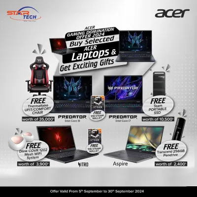 Acer Gaming Domination Offer 2024