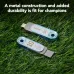 Lexar JumpDrive Dual Drive D500 128GB Type-C Pen Drive showing durable metal construction with dual connector design on grass surface